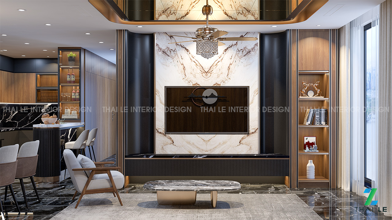 Thiết kế nội thất căn hộ Stella Residence Q.5 -135m2